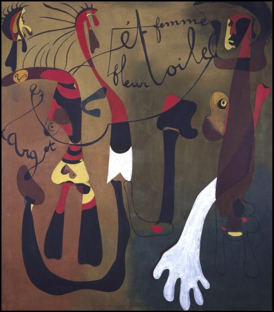 ジュアン・ミロ 《絵画（カタツムリ、女、花、星）》1934年　国立ソフィア王妃芸術センター